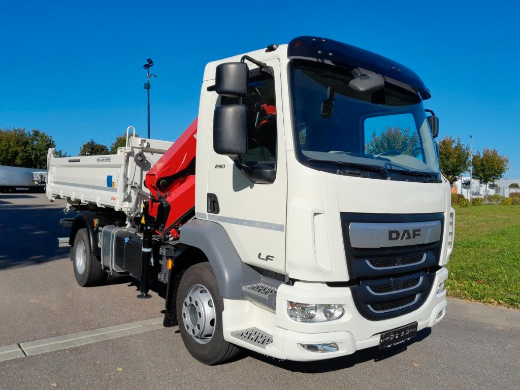 DAF LF 290 16t Meiller Krankipper Tageszulassung DAF LF 290 16t Meiller Krankipper Tageszulassung - Camião basculante, Camião grua: foto 1 DAF LF 290 16t Meiller Krankipper Tageszulassung DAF LF 290 16t Meiller Krankipper Tageszulassung - Camião basculante, Camião grua: foto 1