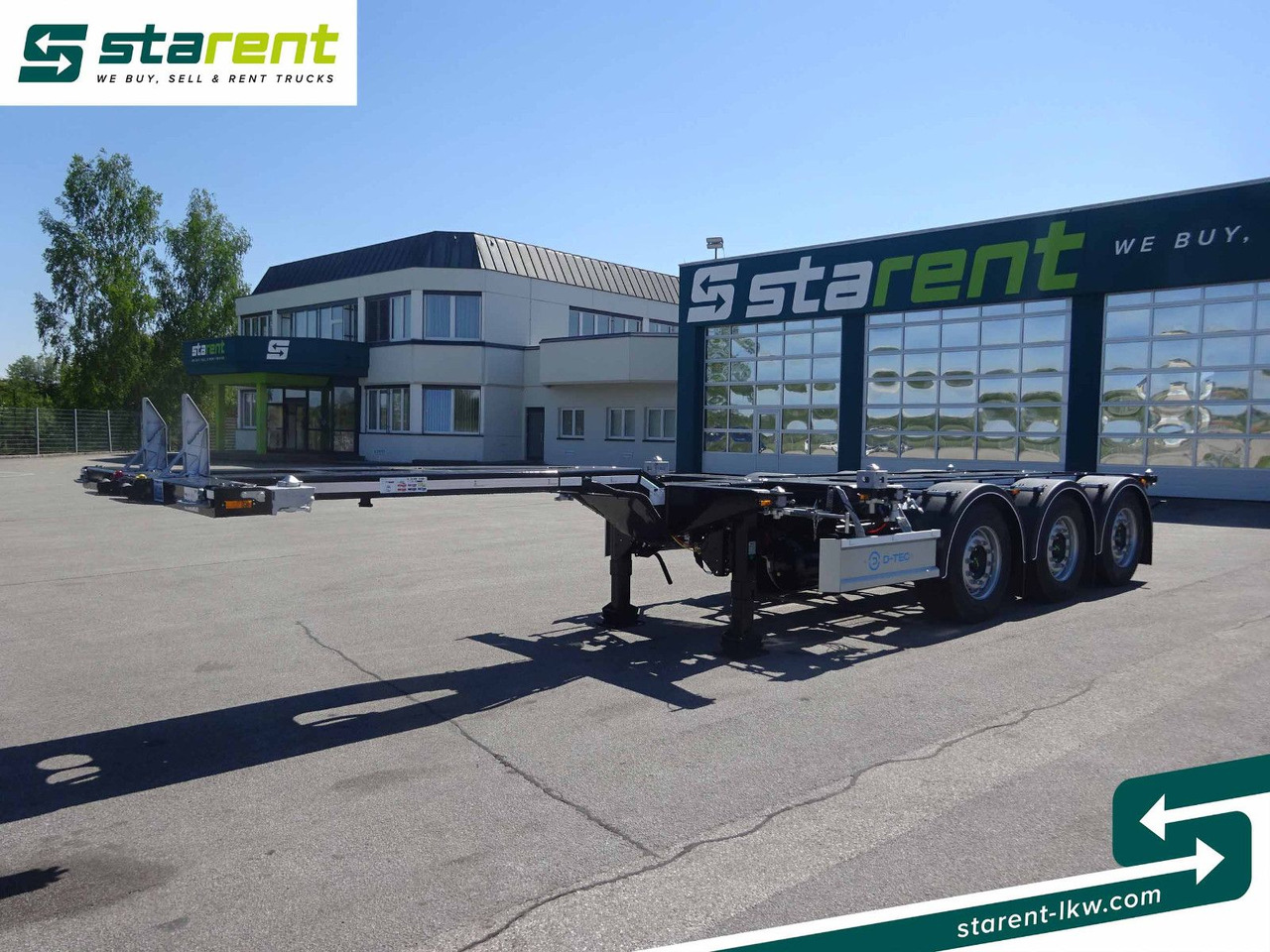 D-TEC Flexitrailer LS Containerchassis ADR, Liftachse - Semi-reboque transportador de contêineres/ Caixa móvel: foto 1 D-TEC Flexitrailer LS Containerchassis ADR, Liftachse - Semi-reboque transportador de contêineres/ Caixa móvel: foto 1