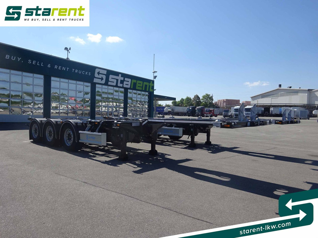 D-TEC Flexitrailer LS Containerchassis ADR, Liftachse - Semi-reboque transportador de contêineres/ Caixa móvel: foto 3 D-TEC Flexitrailer LS Containerchassis ADR, Liftachse - Semi-reboque transportador de contêineres/ Caixa móvel: foto 3