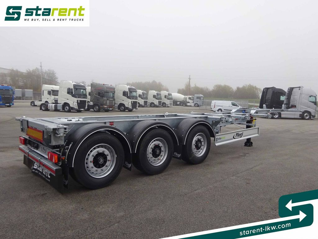 Fliegl Containerchassis ADR, 1x20/2x20/1x30/1x40 /1x45 - Semi-reboque transportador de contêineres/ Caixa móvel: foto 5 Fliegl Containerchassis ADR, 1x20/2x20/1x30/1x40 /1x45 - Semi-reboque transportador de contêineres/ Caixa móvel: foto 5