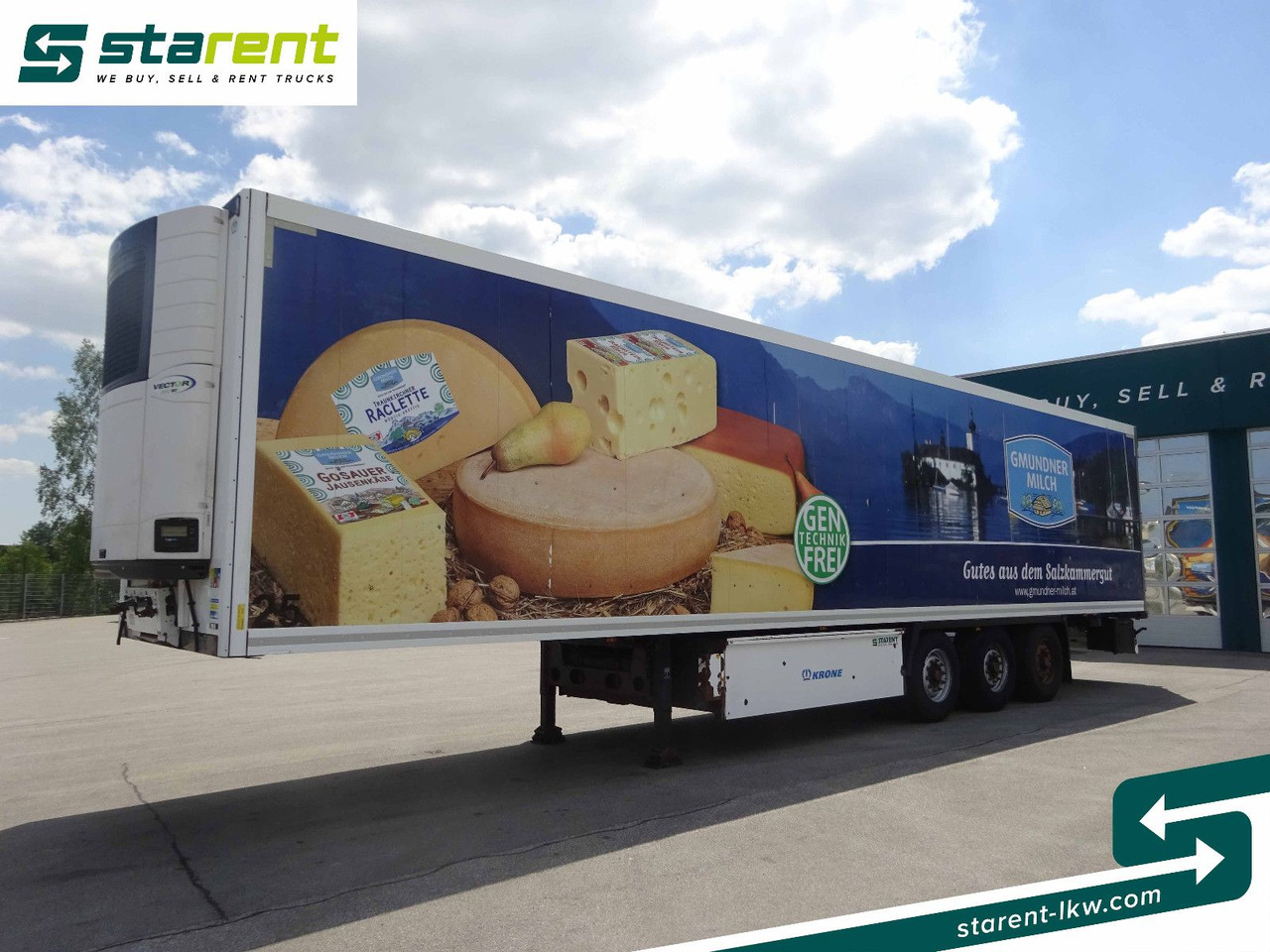 Krone Thermotrailer, Carrier Vector 1950 MT°, 3 Zonen - Semi-reboque frigorífico: foto 1 Krone Thermotrailer, Carrier Vector 1950 MT°, 3 Zonen - Semi-reboque frigorífico: foto 1