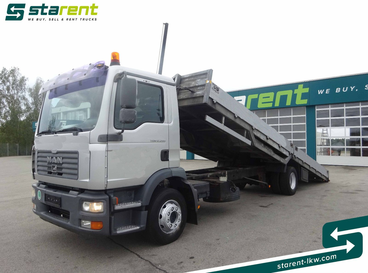MAN TGM 12.280, Fahrzeugtransporter, kippbar - Camião transporte de veículos: foto 1 MAN TGM 12.280, Fahrzeugtransporter, kippbar - Camião transporte de veículos: foto 1