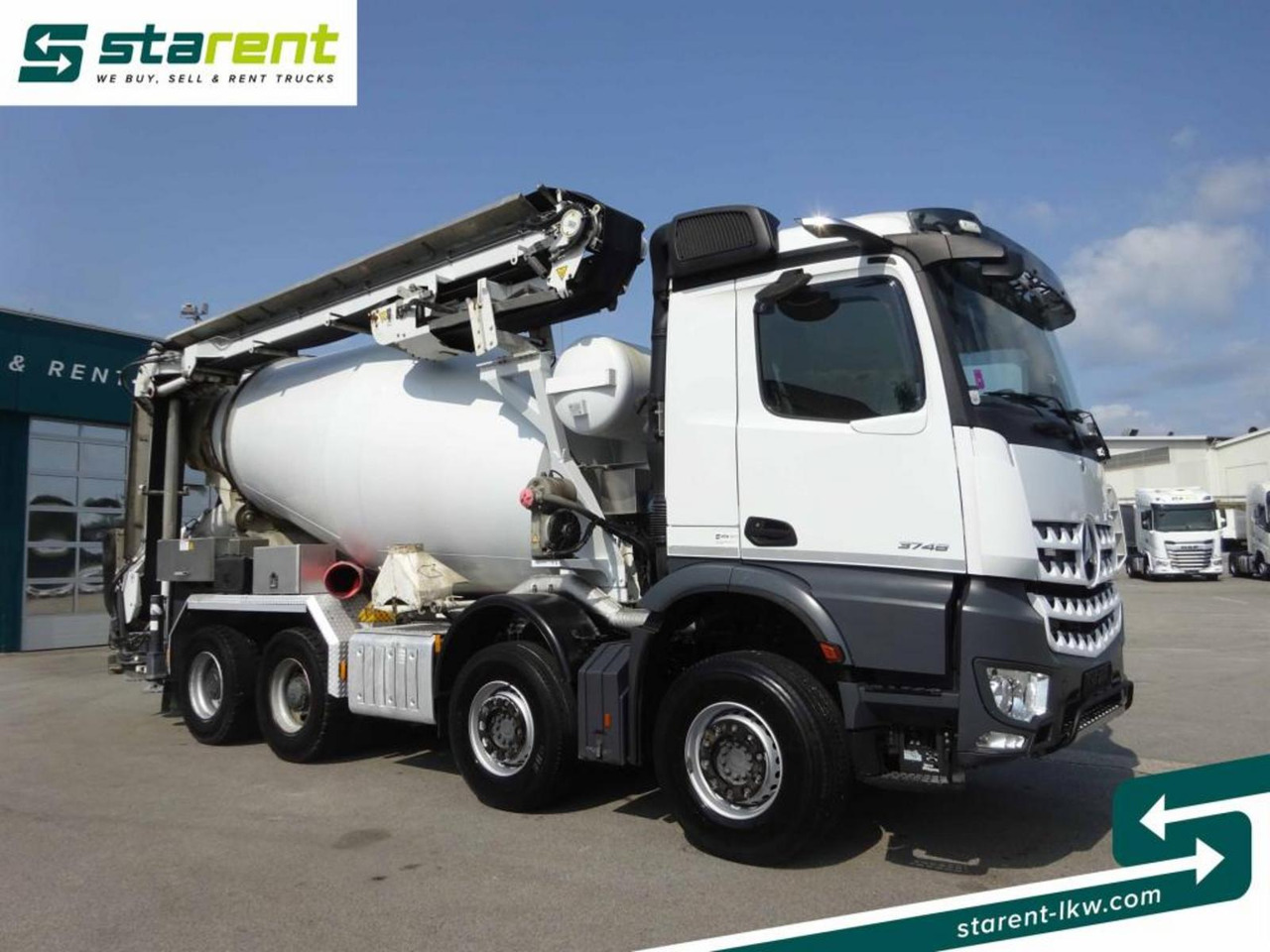 Mercedes Benz Arocs 3748 8x4 Liebherr Betonmischer + Förderband - Camião betoneira: foto 3 Mercedes Benz Arocs 3748 8x4 Liebherr Betonmischer + Förderband - Camião betoneira: foto 3