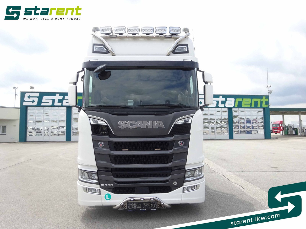 Scania R770 V8 Fahrzeugtransporter + Ziegler Anhänger - Camião de caixa aberta/ Plataforma: foto 2 Scania R770 V8 Fahrzeugtransporter + Ziegler Anhänger - Camião de caixa aberta/ Plataforma: foto 2