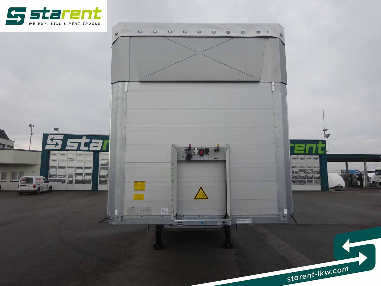 Schmitz Cargobull Tautliner, Bordwand 60cm, Hubdach, Liftachse - Semi-reboque de lona: foto 2 Schmitz Cargobull Tautliner, Bordwand 60cm, Hubdach, Liftachse - Semi-reboque de lona: foto 2
