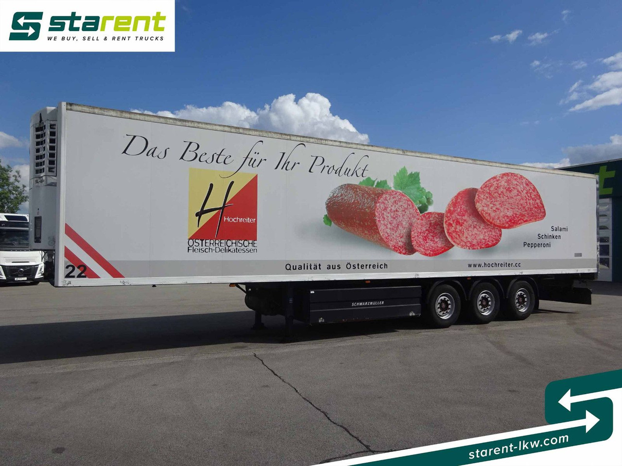 Semi-reboque frigorífico Schwarzmüller Thermotrailer, Thermo King SL400, Liftachse, SAF: foto 1