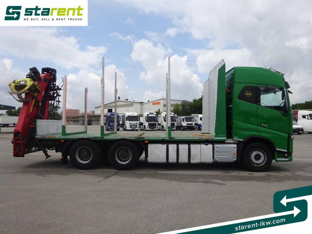Volvo FH16 550 6x4 Holzaufbau mit Kran (Loglift 145Z) - Camião de transporte de madeira: foto 4 Volvo FH16 550 6x4 Holzaufbau mit Kran (Loglift 145Z) - Camião de transporte de madeira: foto 4