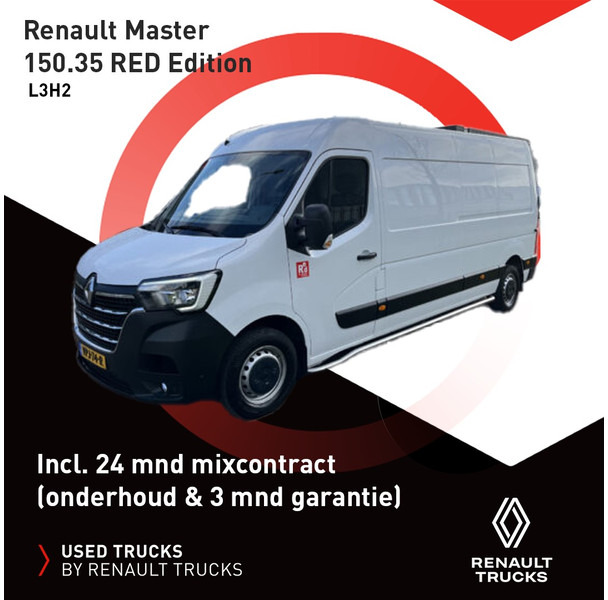 Furgão Renault Master 150.35 RED L3 H2 incl. 24 mnd Mixcontract (onderhoud en 3 mnd garantie): foto 1