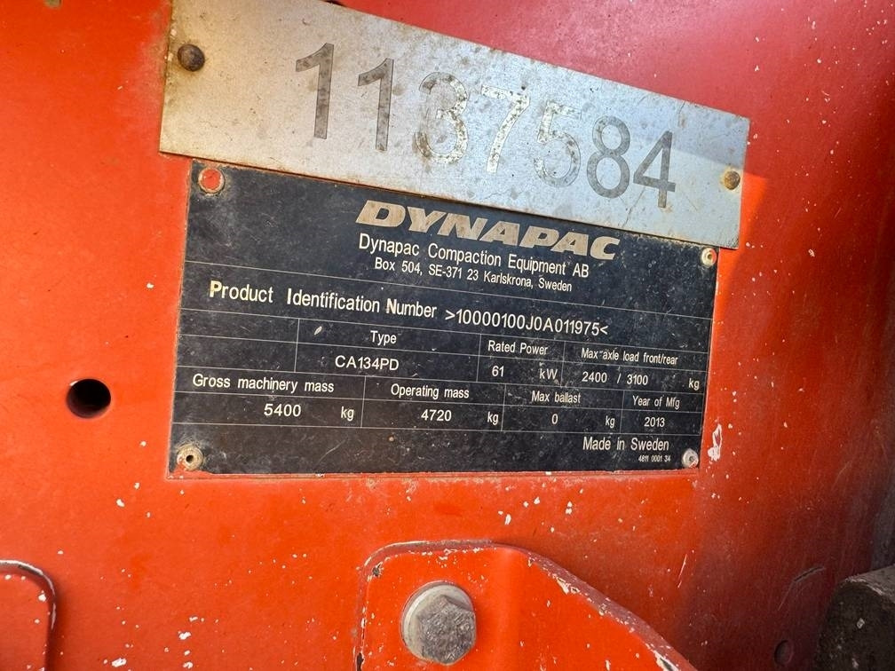 Rolo combinado Dynapac CA 134 PD: foto 11 Rolo combinado Dynapac CA 134 PD: foto 11