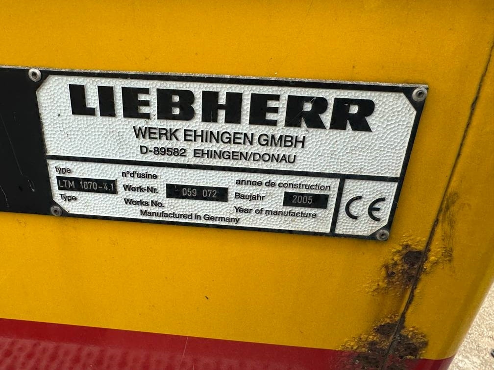 Grua todo o terreno Liebherr LTM 1070-4.1 ( WHIT JIB ): foto 22