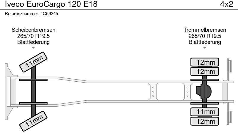 Iveco EuroCargo 120 E18 - Camião chassi: foto 4 Iveco EuroCargo 120 E18 - Camião chassi: foto 4