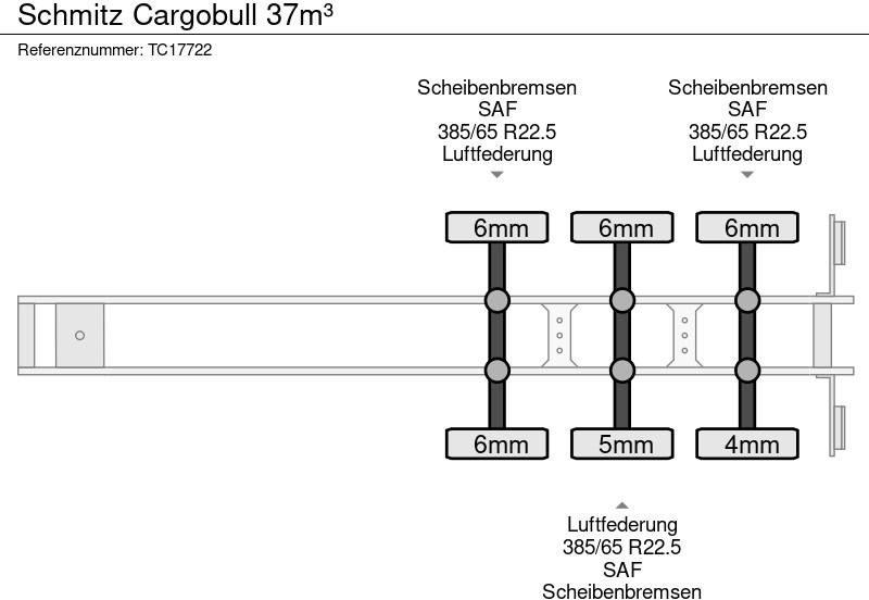 Schmitz Cargobull 37m³ - Semi-reboque basculante: foto 5 Schmitz Cargobull 37m³ - Semi-reboque basculante: foto 5