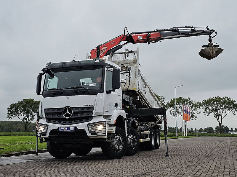 Mercedes-Benz AROCS 3243 FASSI F175A023 - Camião basculante, Camião grua: foto 1 Mercedes-Benz AROCS 3243 FASSI F175A023 - Camião basculante, Camião grua: foto 1