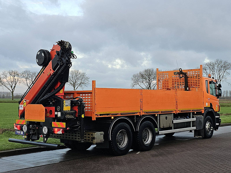 Scania P410 PK18002-4 hydr - Camião de caixa aberta/ Plataforma, Camião grua: foto 3 Scania P410 PK18002-4 hydr - Camião de caixa aberta/ Plataforma, Camião grua: foto 3