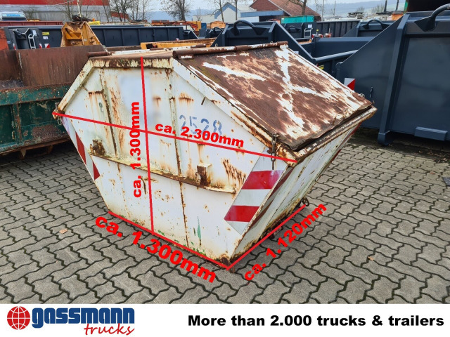 Contentor de entulho City-Absetzcontainer ca. 2m³ offen mit Deckel: foto 8 Contentor de entulho City-Absetzcontainer ca. 2m³ offen mit Deckel: foto 8