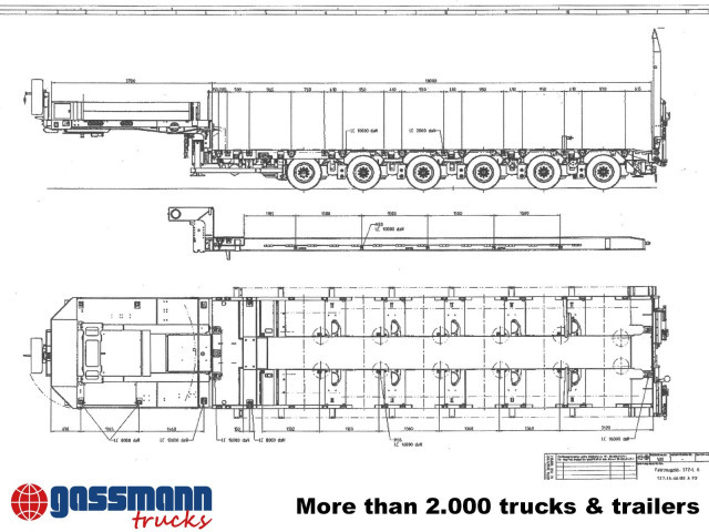 Goldhofer STZ-L 6-67/80 A, 6 Achsen, 86.000kg Ges.-Gew. - Semi-reboque baixa: foto 4 Goldhofer STZ-L 6-67/80 A, 6 Achsen, 86.000kg Ges.-Gew. - Semi-reboque baixa: foto 4