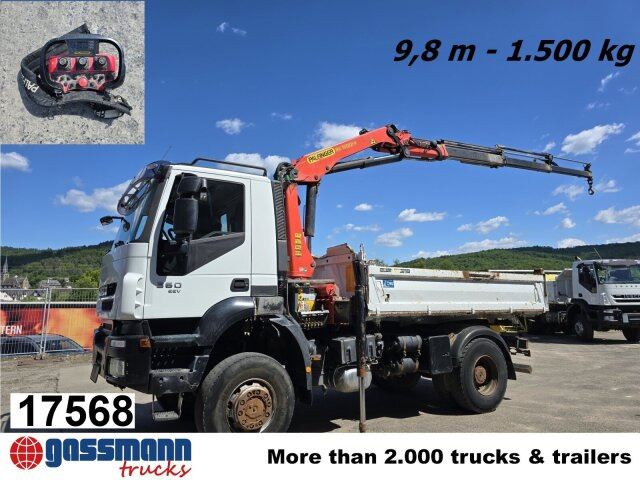 Iveco Trakker AD190T36W/T 4x4 mit Kran Palfinger PK - Camião basculante, Camião grua: foto 1 Iveco Trakker AD190T36W/T 4x4 mit Kran Palfinger PK - Camião basculante, Camião grua: foto 1