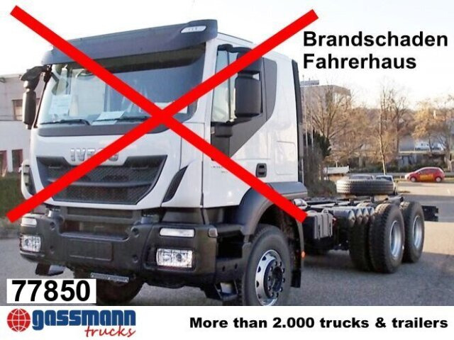 Iveco Trakker AD260T45 6x4, BRANDSCHADEN FAHRERHAUS! - Camião chassi: foto 1 Iveco Trakker AD260T45 6x4, BRANDSCHADEN FAHRERHAUS! - Camião chassi: foto 1