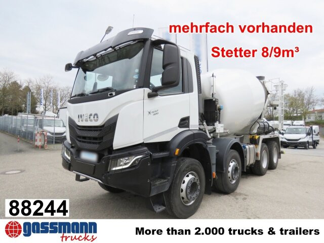 Iveco X-Way AD360X40BZ 8x4, Stetter 8/9m³ - Camião betoneira: foto 1 Iveco X-Way AD360X40BZ 8x4, Stetter 8/9m³ - Camião betoneira: foto 1