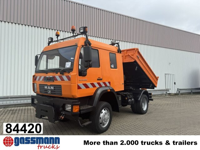 MAN 14.225 LAK 4x4 BB Doka, Winterdienstausstattung - Camião basculante: foto 1 MAN 14.225 LAK 4x4 BB Doka, Winterdienstausstattung - Camião basculante: foto 1