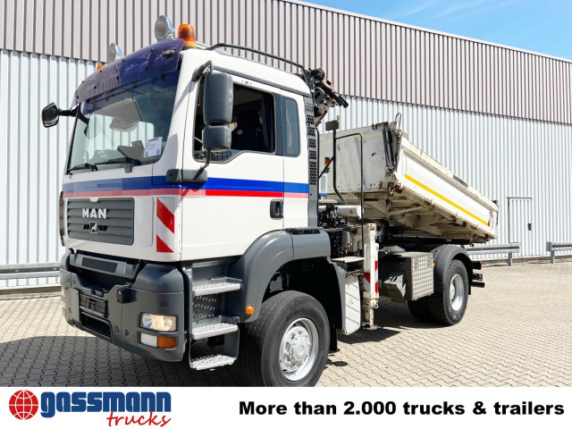Camião basculante, Camião grua MAN TGA 18.440 4x4 BB mit Kran Atlas AK 165.2E, Funk: foto 8