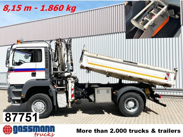 MAN TGA 18.440 4x4 BB mit Kran Atlas AK 165.2E, Funk - Camião basculante, Camião grua: foto 1 MAN TGA 18.440 4x4 BB mit Kran Atlas AK 165.2E, Funk - Camião basculante, Camião grua: foto 1