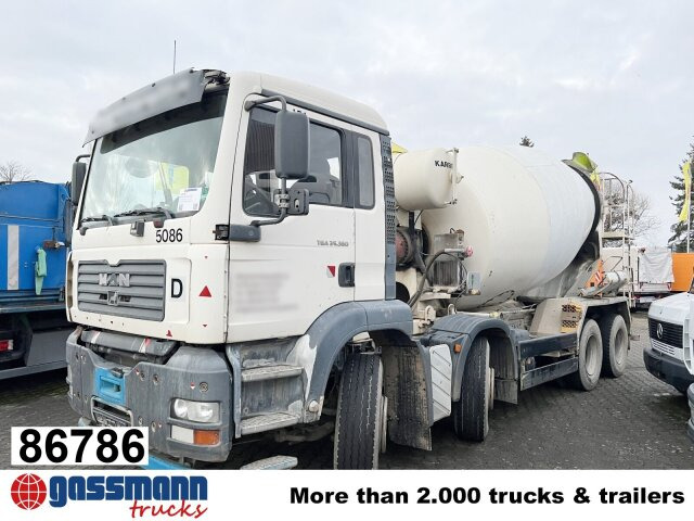MAN TGA 35.360 8X4 BB, Betonmischer Karrena 10m³ - Camião betoneira: foto 1 MAN TGA 35.360 8X4 BB, Betonmischer Karrena 10m³ - Camião betoneira: foto 1
