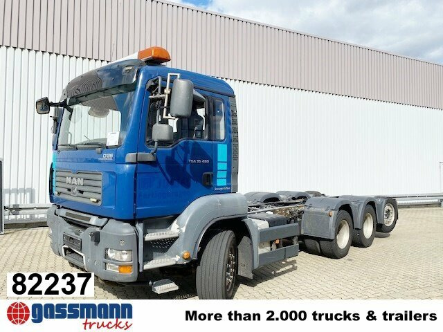 MAN TGA 35.480 8x4-4 BL, Lift-/Lenkachse - Camião chassi: foto 1 MAN TGA 35.480 8x4-4 BL, Lift-/Lenkachse - Camião chassi: foto 1
