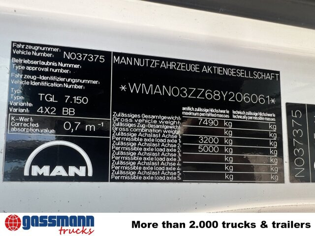 MAN TGL 7.150 4x2 BB mit LBW BÄR - Camião de caixa aberta/ Plataforma: foto 4 MAN TGL 7.150 4x2 BB mit LBW BÄR - Camião de caixa aberta/ Plataforma: foto 4