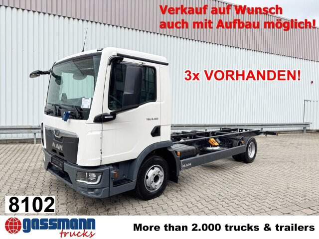 MAN TGL 8.160 4x2 BL CH, 3x VORHANDEN! - Camião chassi: foto 1 MAN TGL 8.160 4x2 BL CH, 3x VORHANDEN! - Camião chassi: foto 1