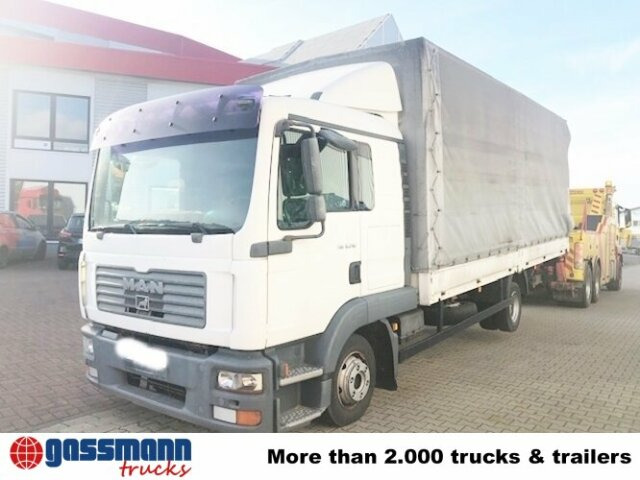 MAN TGL 8.210 BL 4x2 mit LBW, Motorschaden! - Camião de caixa aberta/ Plataforma: foto 2 MAN TGL 8.210 BL 4x2 mit LBW, Motorschaden! - Camião de caixa aberta/ Plataforma: foto 2