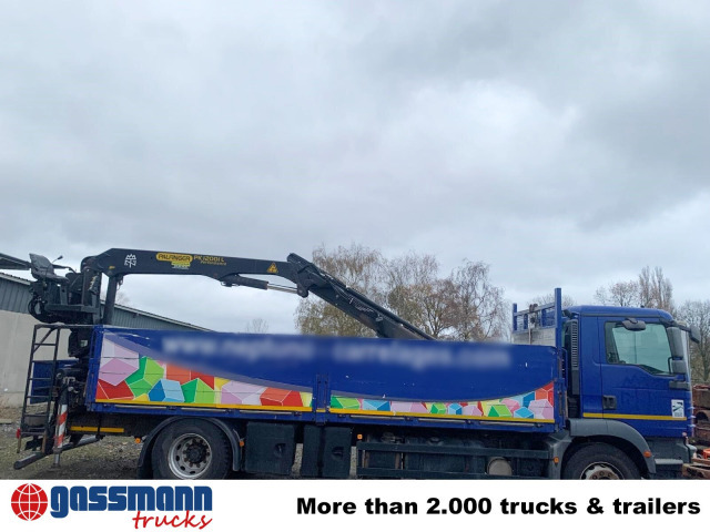 MAN TGM 18.290 4x2 BL, Heckkran Palfinger PK12001L, - Camião de caixa aberta/ Plataforma, Camião grua: foto 3 MAN TGM 18.290 4x2 BL, Heckkran Palfinger PK12001L, - Camião de caixa aberta/ Plataforma, Camião grua: foto 3