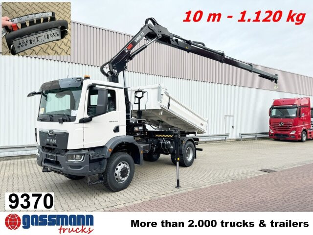 MAN TGM 18.320 4X4 BB CH mit Kran Hiab X-HiDuo - Camião basculante, Camião grua: foto 1 MAN TGM 18.320 4X4 BB CH mit Kran Hiab X-HiDuo - Camião basculante, Camião grua: foto 1