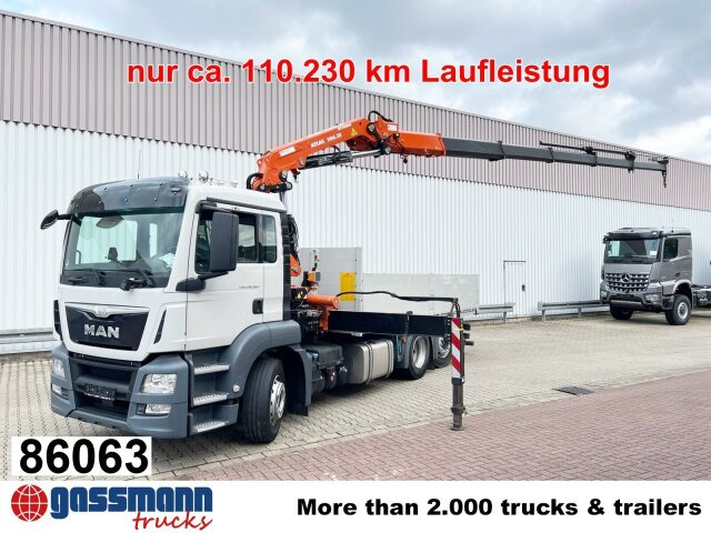 MAN TGS 26.360/400 6x2-4 BL, Lenk-/Lift, Kran Atlas - Camião de caixa aberta/ Plataforma, Camião grua: foto 1 MAN TGS 26.360/400 6x2-4 BL, Lenk-/Lift, Kran Atlas - Camião de caixa aberta/ Plataforma, Camião grua: foto 1