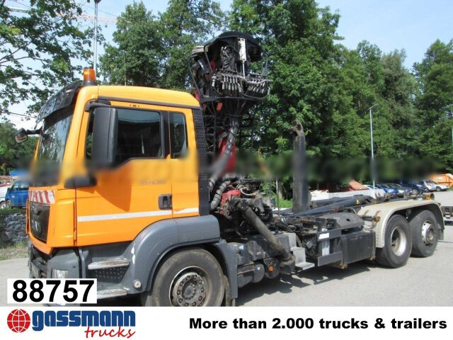 MAN TGS 26.400 6x2-4 BL, Lenk-/Liftachse, Kran - Camião polibenne, Camião grua: foto 1 MAN TGS 26.400 6x2-4 BL, Lenk-/Liftachse, Kran - Camião polibenne, Camião grua: foto 1