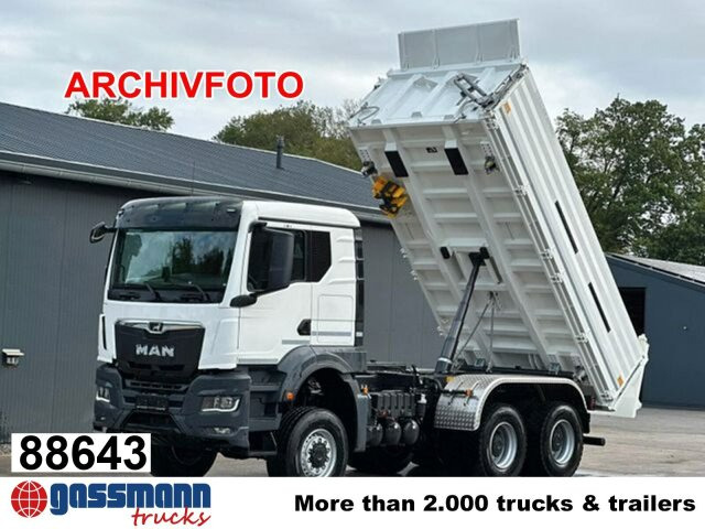 MAN TGS 26.470 6x6 BB, Hohe Bauart, Navi, - Camião basculante: foto 1 MAN TGS 26.470 6x6 BB, Hohe Bauart, Navi, - Camião basculante: foto 1