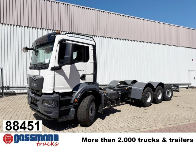MAN TGS 35.470 8x4-4 BL, Lenk-/Liftachse, Navi, - Camião chassi: foto 1 MAN TGS 35.470 8x4-4 BL, Lenk-/Liftachse, Navi, - Camião chassi: foto 1