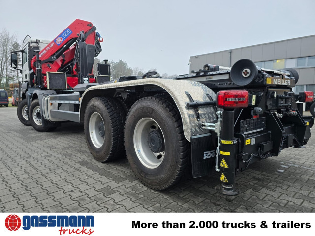 MAN TGS 35.480 8X4 BL, Intarder, Kran HMF 3220-K6, - Camião polibenne, Camião grua: foto 4 MAN TGS 35.480 8X4 BL, Intarder, Kran HMF 3220-K6, - Camião polibenne, Camião grua: foto 4