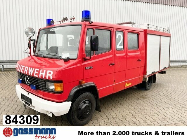 Mercedes-Benz 814 D 4x2 Doka, TLF 8 - Carro de bombeiro: foto 1 Mercedes-Benz 814 D 4x2 Doka, TLF 8 - Carro de bombeiro: foto 1