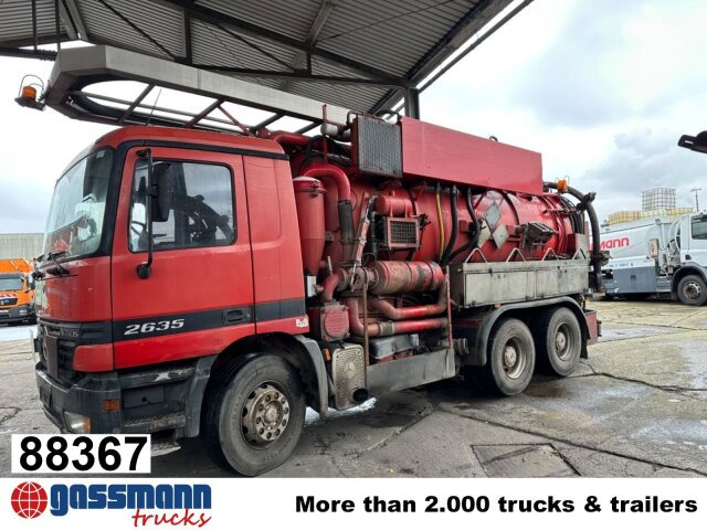 Mercedes-Benz Actros 2635 6x4, Kutschke Saug- und Spülwagen - Varredora urbana: foto 1 Mercedes-Benz Actros 2635 6x4, Kutschke Saug- und Spülwagen - Varredora urbana: foto 1
