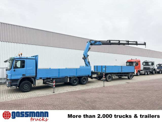 Mercedes-Benz Actros 2741 L 6x4, Twist-Lock ausz. auf 3m, - Camião de caixa aberta/ Plataforma, Camião grua: foto 3 Mercedes-Benz Actros 2741 L 6x4, Twist-Lock ausz. auf 3m, - Camião de caixa aberta/ Plataforma, Camião grua: foto 3