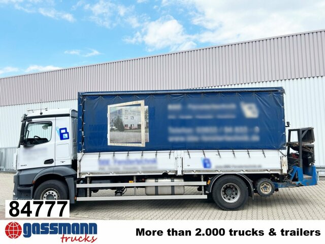 Mercedes-Benz Antos 1840 L 4x2, Aufnahme für Mitnahmestapler - Camião de caixa aberta/ Plataforma: foto 1 Mercedes-Benz Antos 1840 L 4x2, Aufnahme für Mitnahmestapler - Camião de caixa aberta/ Plataforma: foto 1