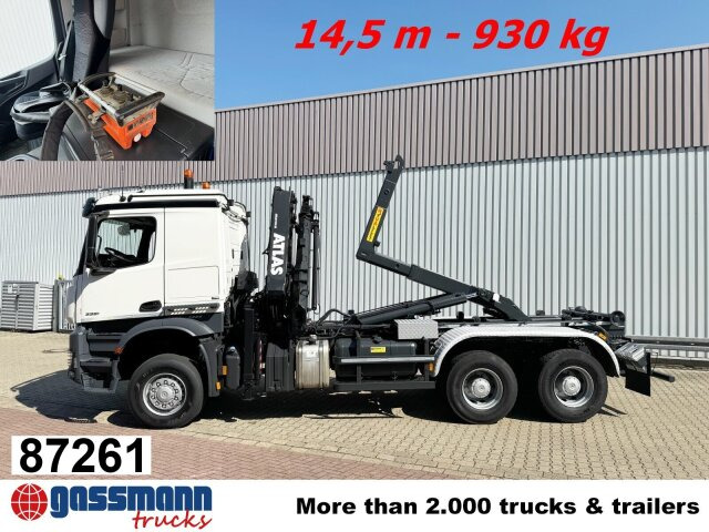 Mercedes-Benz Arocs 3351 AK 6x6, Retarder, Navi, Grounder, - Camião polibenne, Camião grua: foto 1 Mercedes-Benz Arocs 3351 AK 6x6, Retarder, Navi, Grounder, - Camião polibenne, Camião grua: foto 1