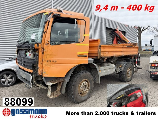 Mercedes-Benz Atego 1023 A 4x4, Einzelbereifung, Heckkran - Camião chassi, Camião grua: foto 1 Mercedes-Benz Atego 1023 A 4x4, Einzelbereifung, Heckkran - Camião chassi, Camião grua: foto 1