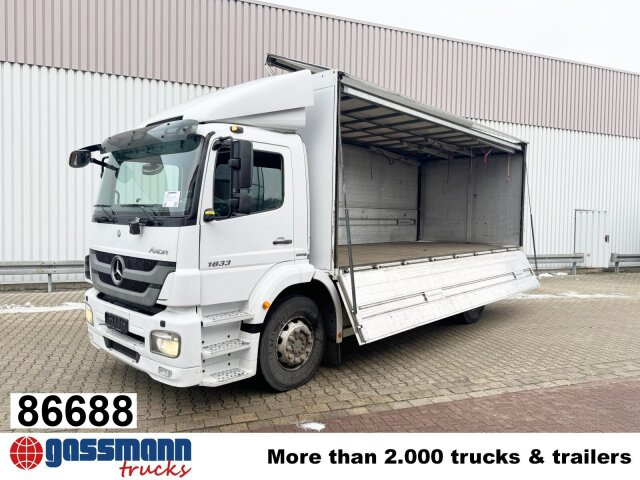 Mercedes-Benz Axor 1833 L 4x2, Getränkekoffer - Camião furgão: foto 1 Mercedes-Benz Axor 1833 L 4x2, Getränkekoffer - Camião furgão: foto 1