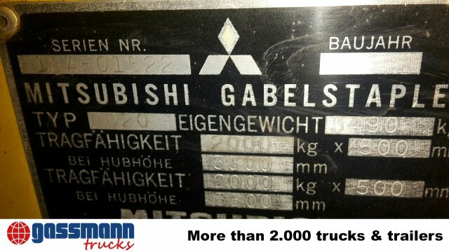 Mitsubishi FD20 - Empilhador a diesel: foto 3 Mitsubishi FD20 - Empilhador a diesel: foto 3