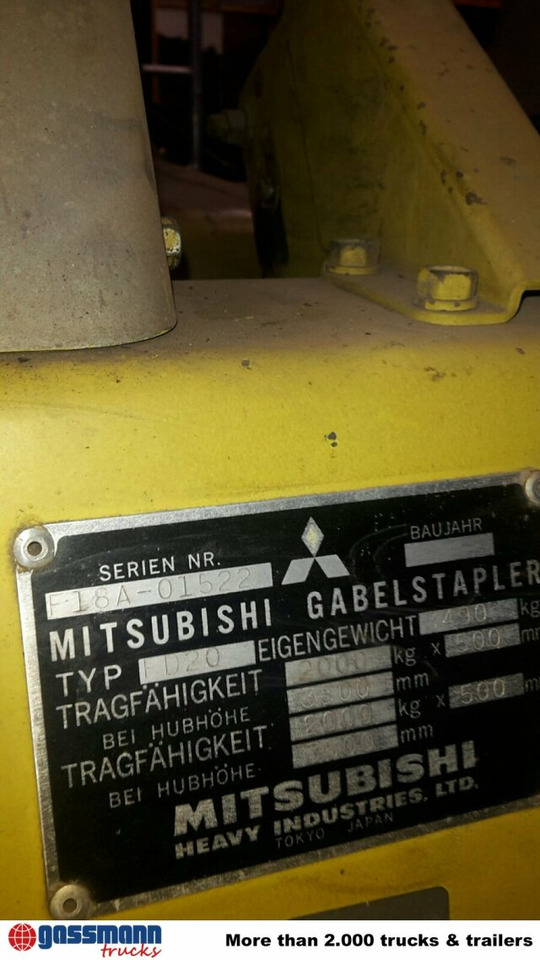 Mitsubishi FD20 - Empilhador a diesel: foto 2 Mitsubishi FD20 - Empilhador a diesel: foto 2