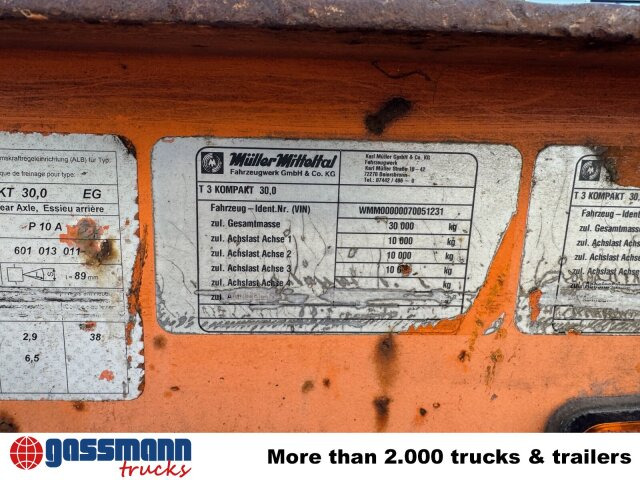 Müller-Mitteltal T 3 Kompakt 30,0, Hydr. Rampen, Verbr. auf 3m - Reboque baixa: foto 5 Müller-Mitteltal T 3 Kompakt 30,0, Hydr. Rampen, Verbr. auf 3m - Reboque baixa: foto 5