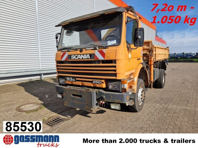 Scania 93H 250 4x4 mit Kran Palfinger PK8000, - Camião basculante, Camião grua: foto 1 Scania 93H 250 4x4 mit Kran Palfinger PK8000, - Camião basculante, Camião grua: foto 1