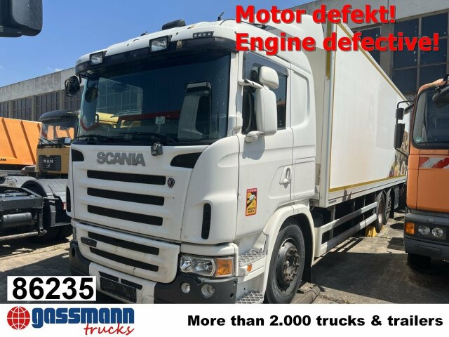 Scania G420 6x2, Liftachse, Hiab LBW, Motor defekt! - Camião furgão: foto 1 Scania G420 6x2, Liftachse, Hiab LBW, Motor defekt! - Camião furgão: foto 1
